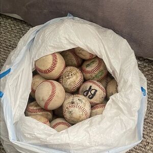 White and Red Baseball Collection
